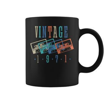 Vintage 1971 Cassette Tape 1971 Birthday Gifts 52 Year Old Coffee Mug - Seseable