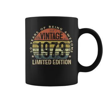 Vintage 1973 Limited Edition 50 Year Old Gifts 50Th Birthday V2 Coffee Mug | Mazezy