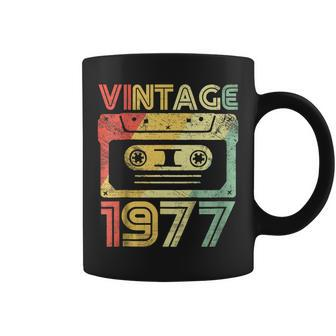Vintage 1977 Birthday Cassette 70S Party Wear Gift Tee Coffee Mug | Mazezy