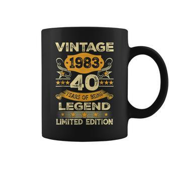 Vintage 1983 40 Year Old 40Th Birthday Mens Limited Edition Coffee Mug | Mazezy