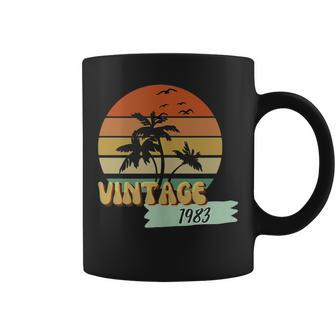 Vintage 1983 Beach 40Th Birthday Class Reunion Scene Coffee Mug | Mazezy