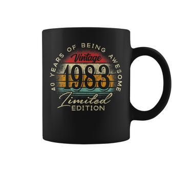 Vintage 1983 Limited Edition 40Th Birthday 40 Year Old Gifts Coffee Mug | Mazezy