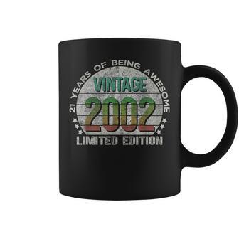 Vintage 2002 21 Year Old Gifts Limited Edition 21St Birthday V3 Coffee Mug | Mazezy