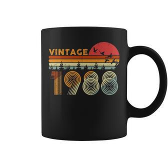 Vintage 33Rd Birthday Gift 1988 Retro Bday 33 Years Old Coffee Mug - Seseable