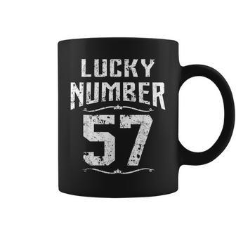Vintage 57Th Birthday Lucky Number 57 Years Old Awesome Coffee Mug - Seseable