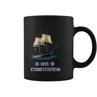 Vintage American Revolution Uss Constitution Gift Coffee Mug - Seseable