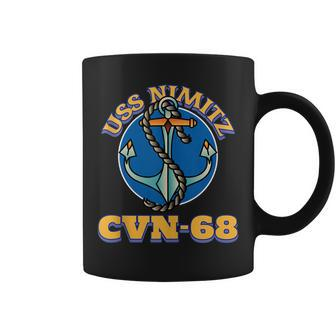 Vintage Anchor Us Aircraft Carrier Cvn-68 Uss Nimitz Coffee Mug - Seseable