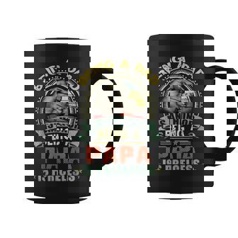 Vintage Being A Dad Is An Honor Being A Papa Is Priceless Coffee Mug | Seseable CA