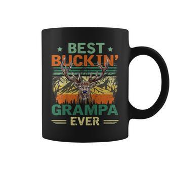 Vintage Best Buckin Grampa Ever Deer Hunters Father Day Gift Coffee Mug | Mazezy