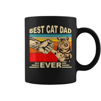 Vintage Best Cat Dad Ever And Retro For Dad Men Fathers Day Coffee Mug | Mazezy