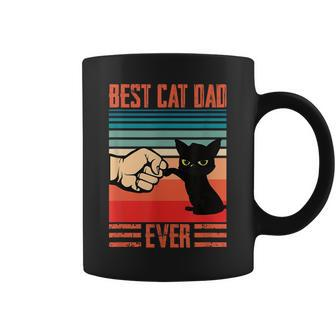 Vintage Best Cat Dad Ever Bump Fit Design For Best Cat Dad Coffee Mug - Seseable