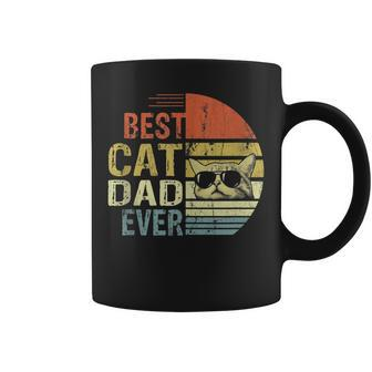 Vintage Best Cat Dad Ever Cat Daddy V2 Coffee Mug - Seseable