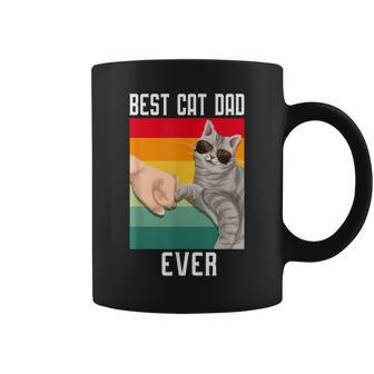 Vintage Best Cat Dad Ever Fathers Day V2 Coffee Mug - Seseable