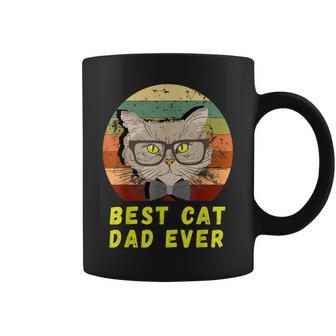 Vintage Best Cat Dad Ever Kitten Men Cat Kitties Lover Kitty Gift For Mens Coffee Mug | Mazezy UK
