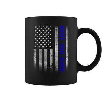 Vintage Best Dad Ever American Flag Distressed Fathers Day Coffee Mug - Thegiftio UK