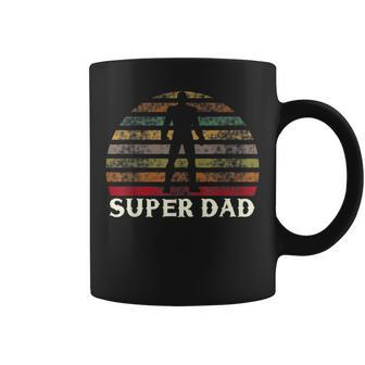 Vintage Best Dad Ever Superhero Fun Fathers Day Gift Coffee Mug | Mazezy