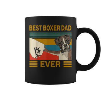 Vintage Best Dog Boxer Dad Ever Bump Fit Gift Coffee Mug - Seseable