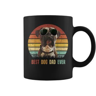 Vintage Best Dog Dad Ever Boxer Dog Fathers Day Gifts Gift For Mens Coffee Mug | Mazezy