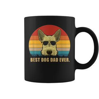 Vintage Best Dog Dad Ever T Scottish Terrier Coffee Mug | Mazezy