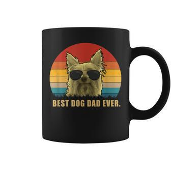 Vintage Best Dog Dad Ever T Silky Terrier Coffee Mug | Mazezy