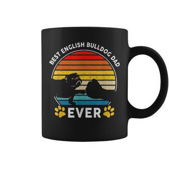 Vintage Best English Bulldog Dog Dad Ever Fathers Day Gifts Coffee Mug - Seseable