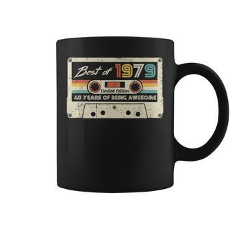 Vintage Best Of 1979 40Th Birthday Gift Retro Cassette Tape Coffee Mug | Mazezy