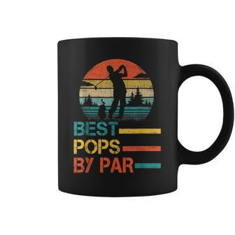 Vintage Best Pops By Par Funny Best Dad By Par Fathers Day Coffee Mug - Thegiftio UK