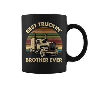 Vintage Best Truckin Brother Ever Retro Fathers Day Gift Coffee Mug | Mazezy