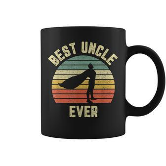 Vintage Best Uncle Ever Superhero Fun Uncle Gift Idea Gift For Mens Coffee Mug | Mazezy