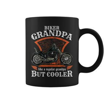 Vintage Biker Grandpa Retro Custom Motorcycle Gift Gift For Mens Coffee Mug | Mazezy CA