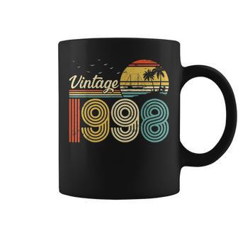 Vintage Born In 1998 25 Years Old Retro Gifts 25Th Birthday Coffee Mug - Seseable