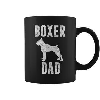 Vintage Boxer Dad Gift Dog Daddy Boxer Father Coffee Mug - Seseable