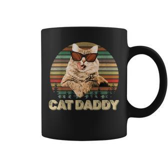 Vintage Cat Daddy Funny Cat Lover Gifts Cat Dad Fathers Gift For Mens Coffee Mug | Mazezy