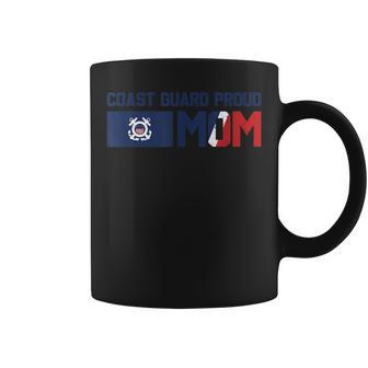 Vintage Classic Us Coast Guard Proud Mom Uscg Flag Coffee Mug - Seseable