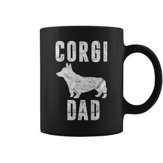 Vintage Corgi Dad Gift Dog Daddy Welsh Corgi Father Coffee Mug - Seseable