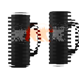 Vintage Downtown Chicago City Skyline Walking Bear Coffee Mug - Thegiftio