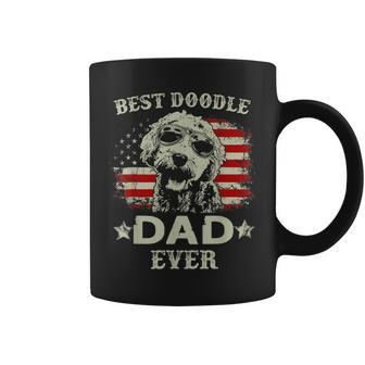 Vintage Fathers Day Best Doodle Dad Ever Gift For Mens Coffee Mug | Mazezy