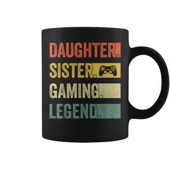 Vintage Gamer Girl Tassen, Tochter & Schwester Gaming Legende - Seseable