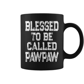 Vintage Gift For Grandpa Blessed To Be Called Pawpaw Gift For Mens Coffee Mug | Mazezy