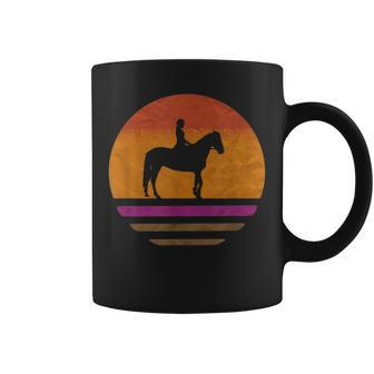Vintage Girls Horse Riding Apparel Retro Womens Equestrian Coffee Mug | Mazezy