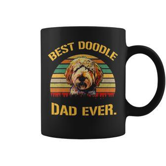 Vintage Goldendoodle Dad Best Doodle Dad Ever V2 Coffee Mug - Seseable