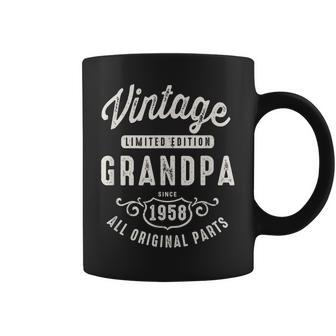Vintage Grandpa 1958 T Vintage 60Th Birthday Gift Gift For Mens Coffee Mug | Mazezy