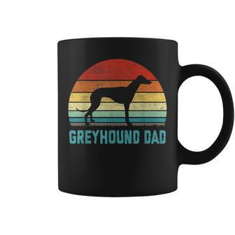 Vintage Greyhound Dad - Dog Lover Coffee Mug - Seseable