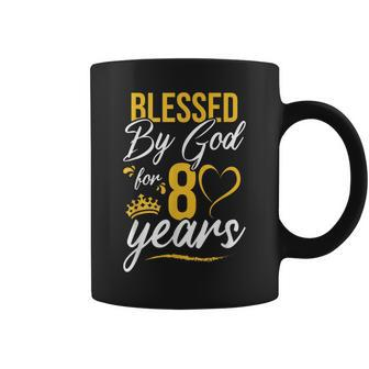 Vintage Happy 80 Years Blessed By God For 80Th Birthday Gift Coffee Mug - Seseable