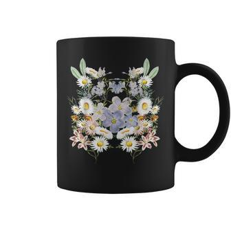Vintage Inspired Flower Botanical Chart Plant Lover Coffee Mug | Mazezy UK