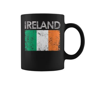 Vintage Ireland Irish Flag Pride Gift Coffee Mug - Seseable