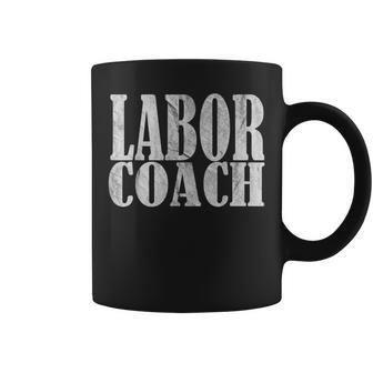 Vintage Labor Coach Dad Expecting Of Baby 2023 Birth Doula Coffee Mug - Seseable