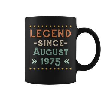 Vintage Legend Seit August 1975 Geburtstag Männer Frauen Tassen - Seseable