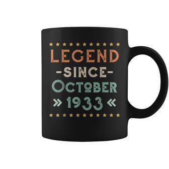 Vintage Legend Seit Oktober 1933 Geburtstag Männer Frauen Tassen - Seseable