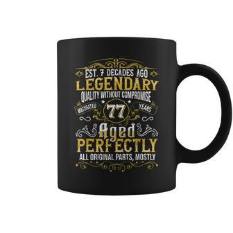 Vintage Legendary 77 Years Old Aged Perfectly 30Th Birthday Coffee Mug | Mazezy